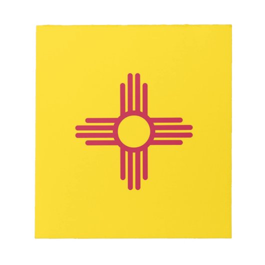 Blocnote met vlag van de staat New Mexico (Voorkant)