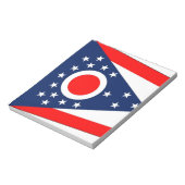Blocnote met vlag van de staat Ohio (Gedraaid)