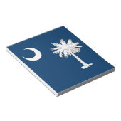 Blocnote met vlag van de staat South Carolina (Schuin)