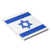 Blocnote met vlag van Israël (Schuin)