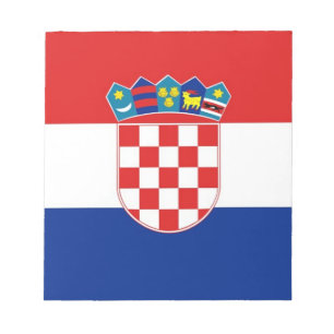 Blocnote met vlag van Kroatië