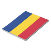 Blocnote met vlag van Roemenië (Gedraaid)