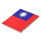 Blocnote met vlag van Taiwan (Gedraaid)