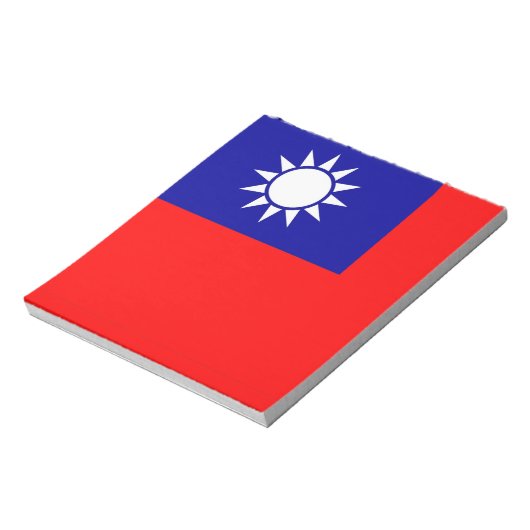 Blocnote met vlag van Taiwan (Gedraaid)