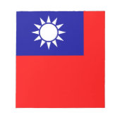 Blocnote met vlag van Taiwan (Voorkant)