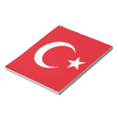 Blocnote met vlag van Turkije (Gedraaid)