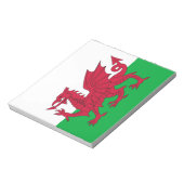 Blocnote met vlag van Wales (Gedraaid)