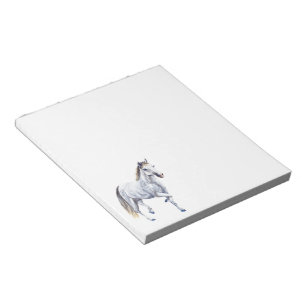 Blocnote met witte paarden