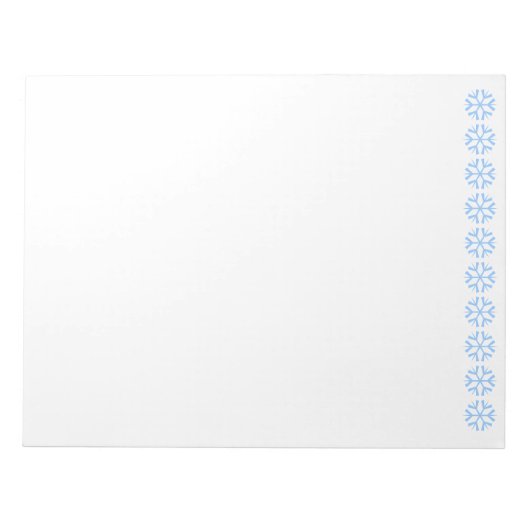 Blocnote Snowflakes (Voorkant)