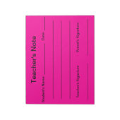 Blocnote van de leraar (Bright Roze) (Gedraaid)