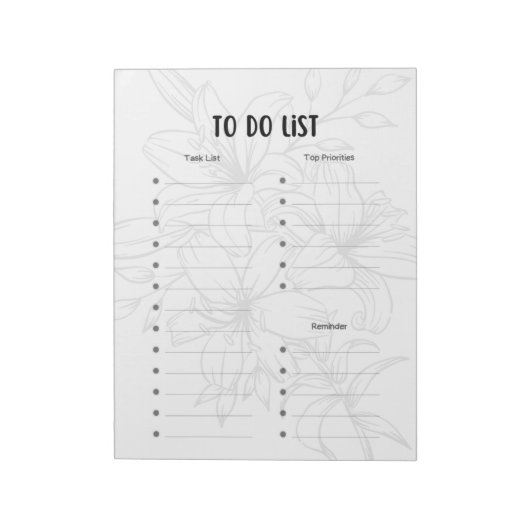 Blocnote voor taaklijst (Gedraaid)