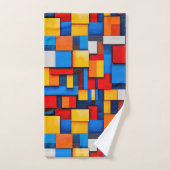 Blocs abstraits colorés (Serviette à main)