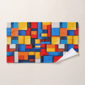 Blocs abstraits colorés (Serviette à main)