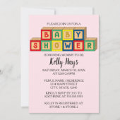 Blocs bébé Baby shower Invitation (Devant)