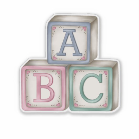 Blocs bébé Sticker (Devant)