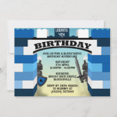 Blocs Bleus Castle Invitations d'anniversaire (Devant)