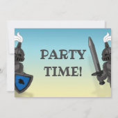 Blocs Bleus Castle Invitations d'anniversaire (Dos)