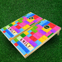 Blocs Blocs Blocs Blocs Blocs Bleu Rose Coloré Nom