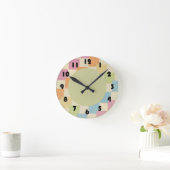 Blocs colorés Horloge murale (Maison)
