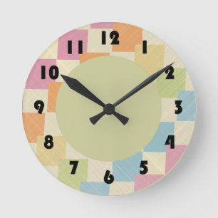 Blocs colorés Horloge murale