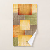 Blocs couleur automne (Serviette à main)