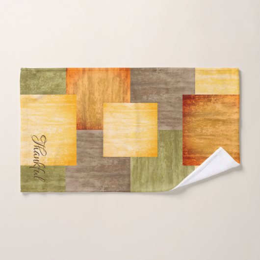 Blocs couleur automne (Serviette à main)