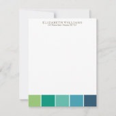 Blocs couleur cool Merci Cartes (Devant)