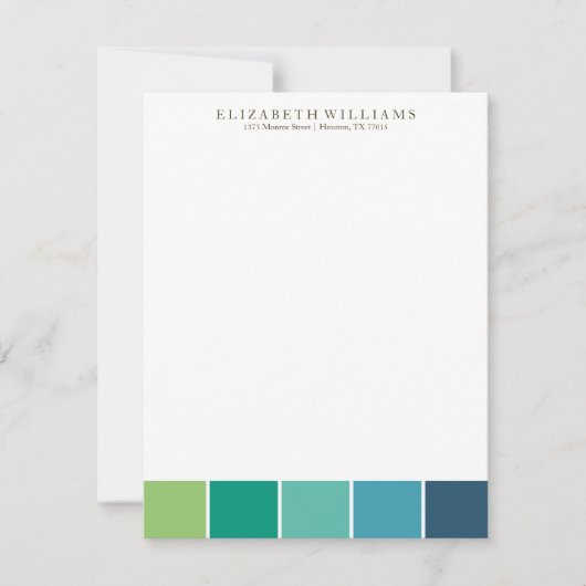 Blocs couleur cool Merci Cartes (Devant)