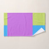 Blocs couleur gras bleu vert rose 4 (Serviette à main)