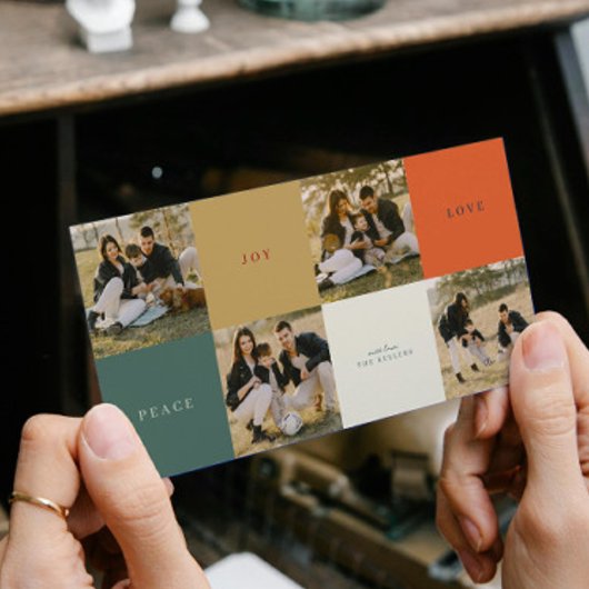 Blocs couleur minimaux Quatre photos Carte de vaca