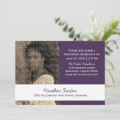 Blocs couleur violet/blanc de l'école Invitation (Debout devant)