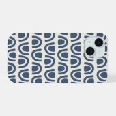 Blocs d'arche organique moderne Navy Pattern Crème (Verso Horizontal)