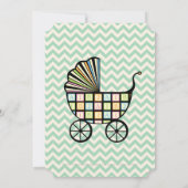 Blocs de bébé Baby shower de poussette Invitation (Dos)