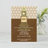 Blocs de bébé Invitation de douche (Debout devant)