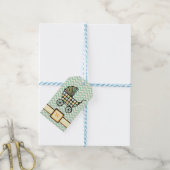 Blocs de bébé poussette étiquette cadeau (Avec de laficelle)