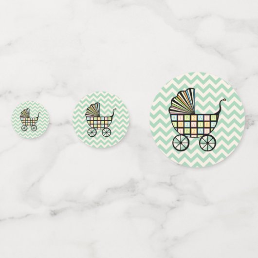 Blocs de bébé Poussette Table Confetti (Devant)