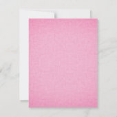 Blocs de bébé rose et blanc Invitation à la douche (Dos)