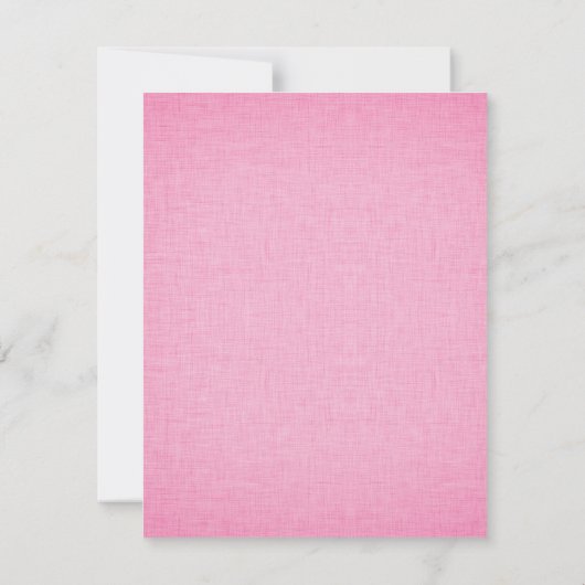 Blocs de bébé rose Fille Douche Invitation (Dos)