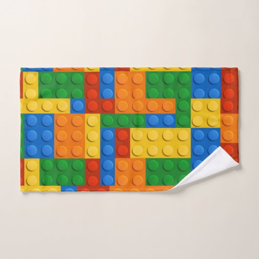 Blocs de construction colorés (Serviette à main)