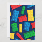 Blocs de construction couleur Invitation de fête d (Dos)