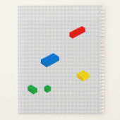 Blocs de construction de briques colorées mignonne (Dos)