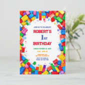 Blocs de construction Invitation d'anniversaire, b (Debout devant)