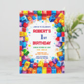 Blocs de construction Invitation d'anniversaire, b (Debout devant)