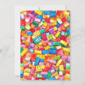 Blocs de construction Invitation d'anniversaire, b (Dos)