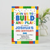 Blocs de construction Invitation d'anniversaire Br (Debout devant)