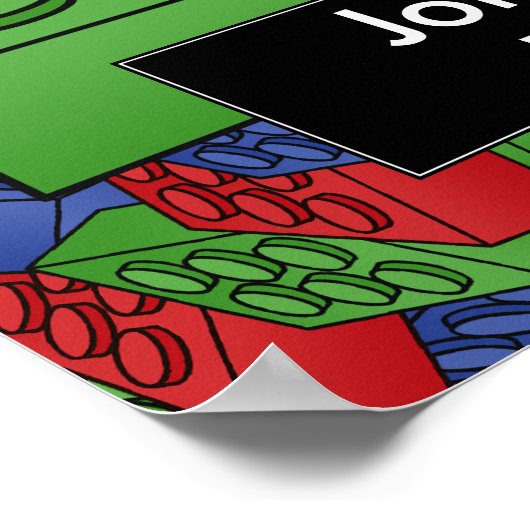 Blocs de construction Poster pour la chambre d'un  (Coin)