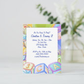 Blocs de couleurs 4,25 x 5,5 pouces Invitation (Debout devant)