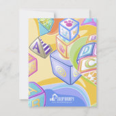 Blocs de couleurs 4,25 x 5,5 pouces Invitation (Dos)