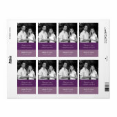 Blocs de couleurs Étiquettes de vin Mariage (viole (Feuille entière)