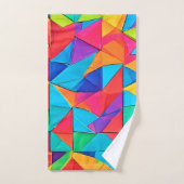 Blocs de couleurs géométriques vibreux (Serviette à main)